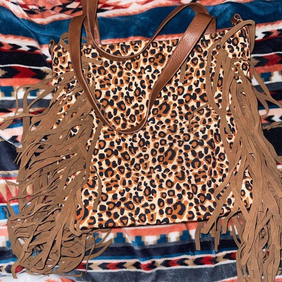 Fringe cheetah bag - Picture 1 of 3
